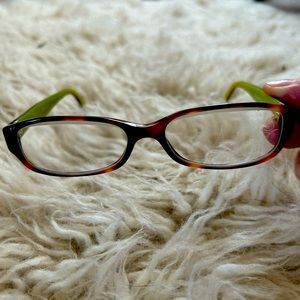 Coach prescription eye glasses tortoise shell/green